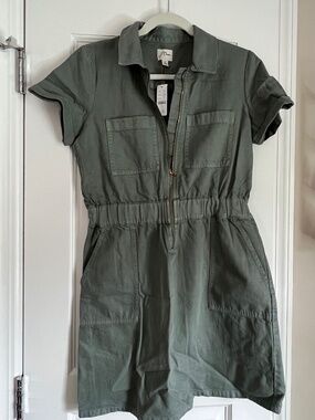 NWT JCrew Military Green Mini Dress